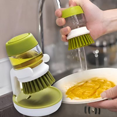 Βούρτσα καθαρισμού με διανομέα και βάση | BRUSKICA