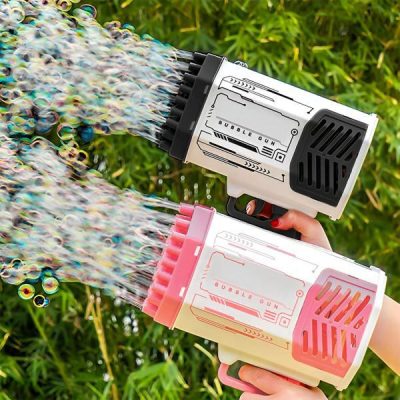 Πιστόλι φυσαλίδων LED με 69 οπές | BUBBLEPUFF