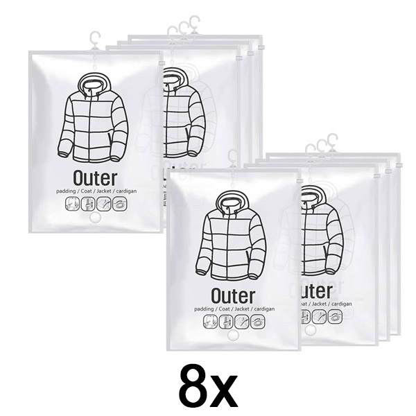 2x Κρεμαστές σακούλες αποθήκευσης κενού – (4 τμχ) | VACUHANG