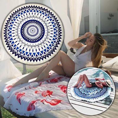 Στρογγυλή πετσέτα θαλάσσης | CUBALINKA