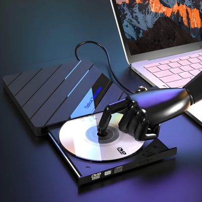 Εξωτερική μονάδα DVD + USB Hub - 4 θύρες, κάρτα SD, USB-C | LAPDISC